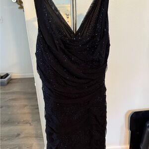 Express Black Sparkle Mini Dress